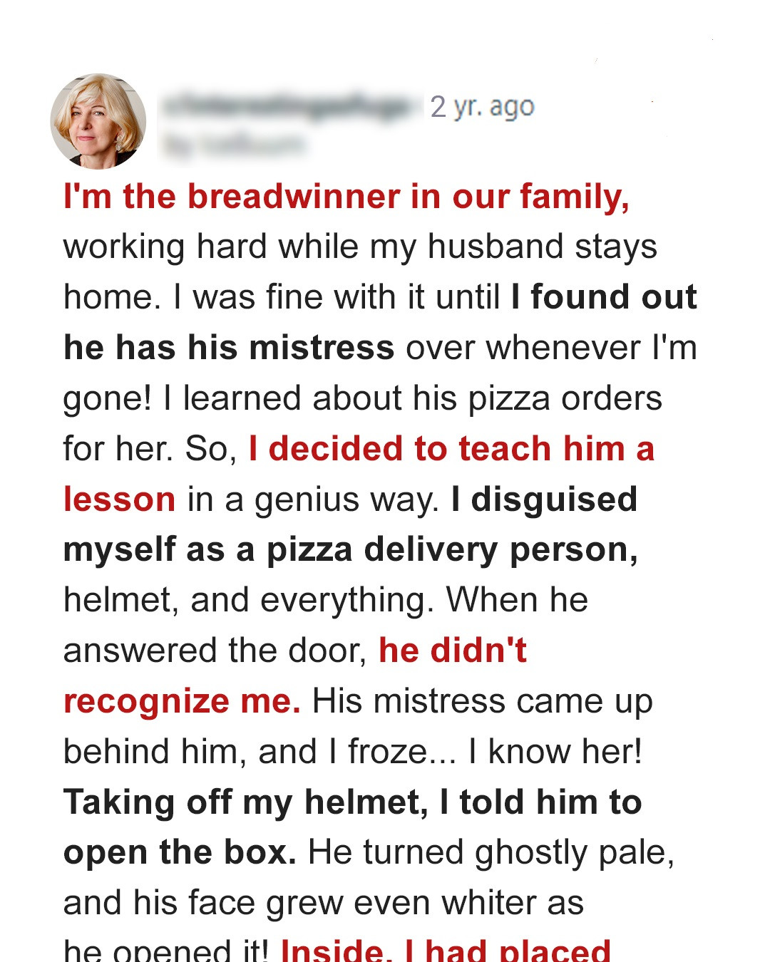 Unfaithful Husband Doesn’t Expect an Ordinary Box of Pizza Would Expose Him – Story of the Day