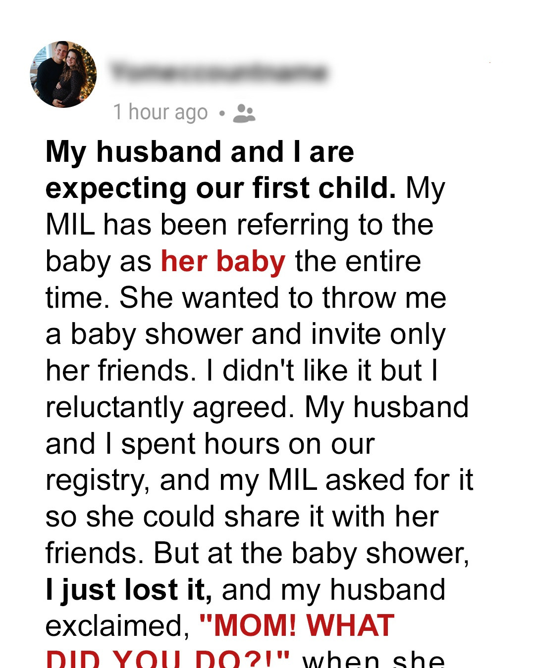 MIL Kept Referring to My Child as ‘Her’ Baby During My Pregnancy – What She Did at the Baby Shower Made Me Teach Her a Lesson