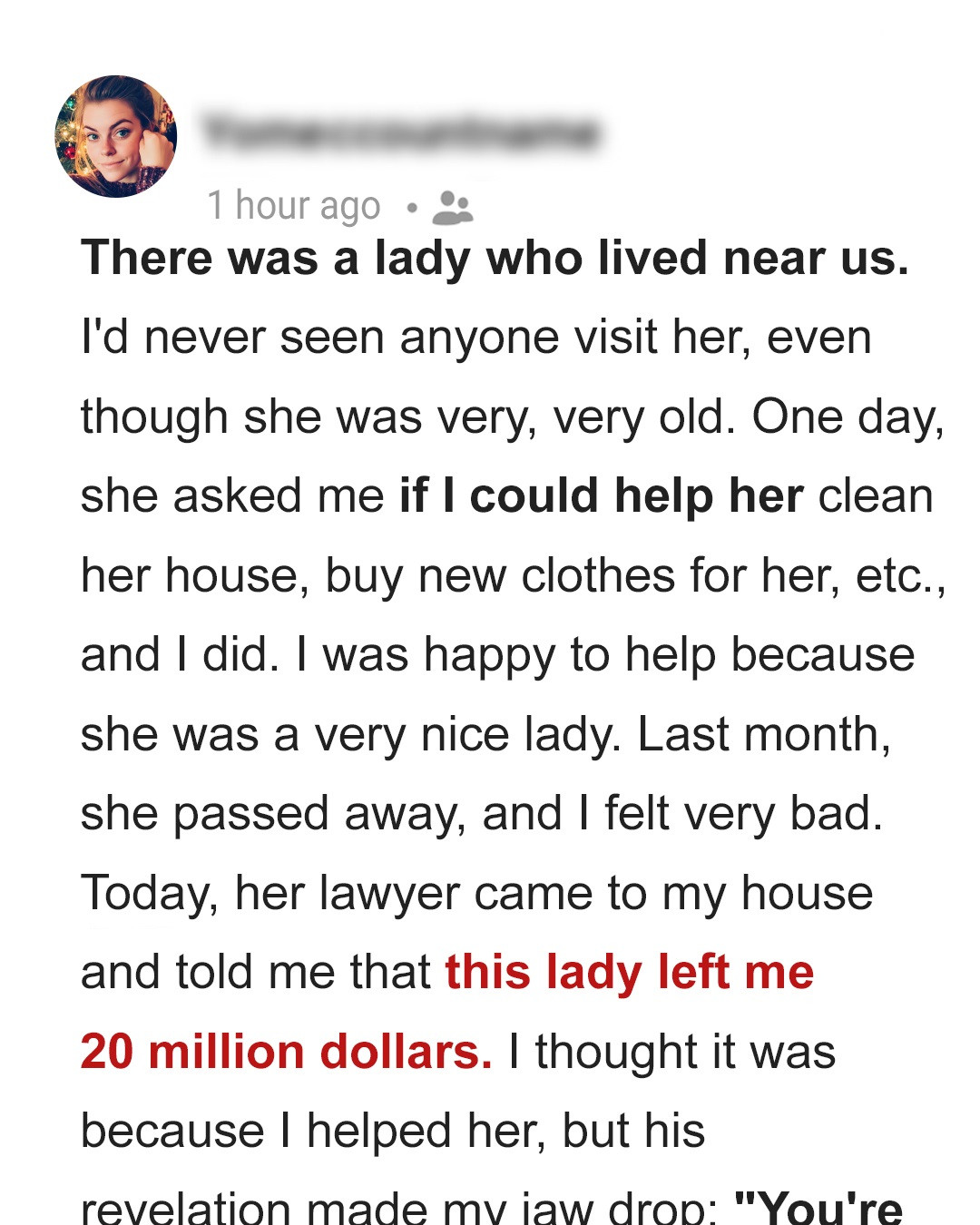 My Elderly Neighbor Left Me $20 Million — I Was Shocked to the Core When I Discovered the Reason