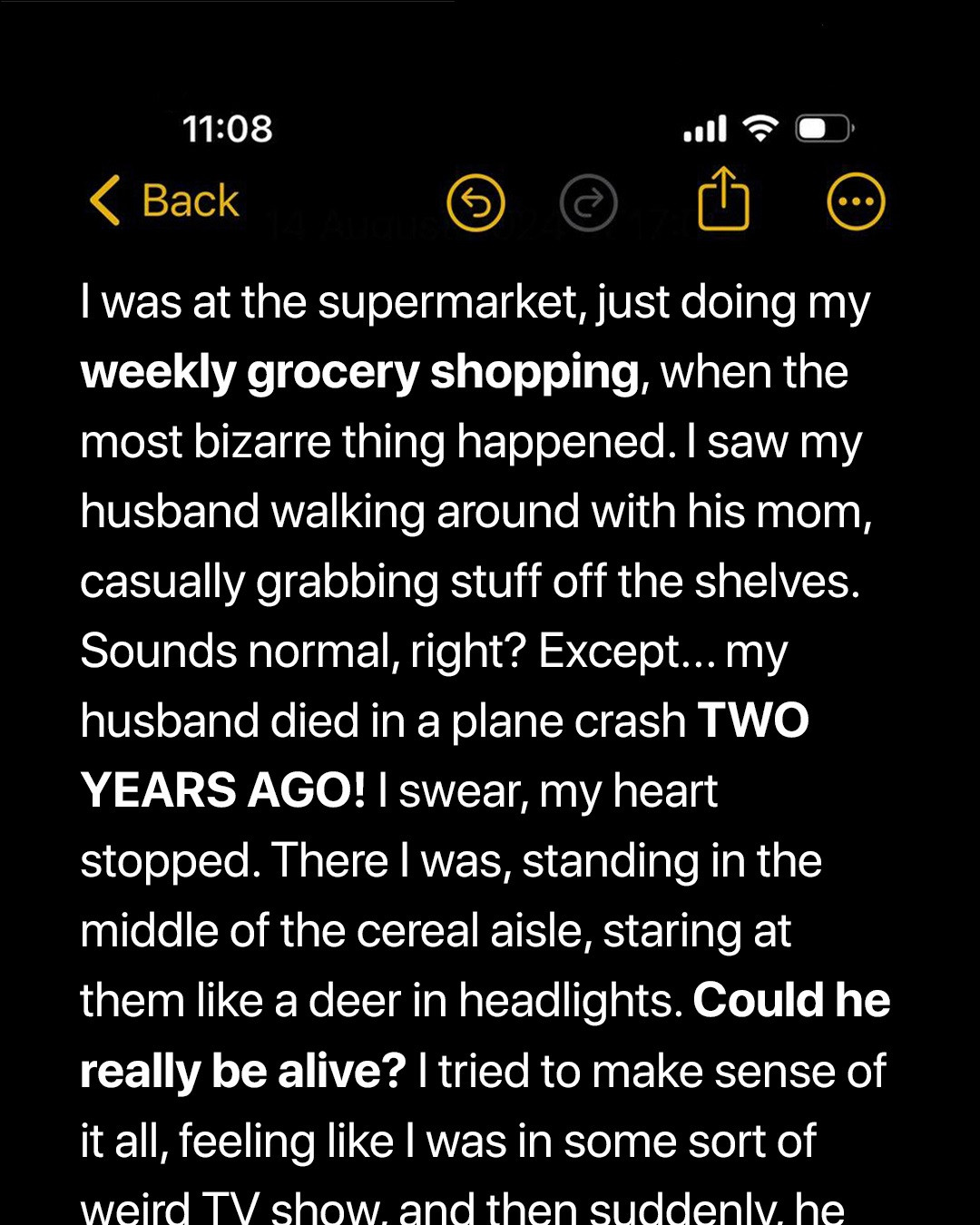 Woman Loses Husband in Plane Crash, Years Later Meets Him and His Mother by Coincidence in a Store – Story of the Day