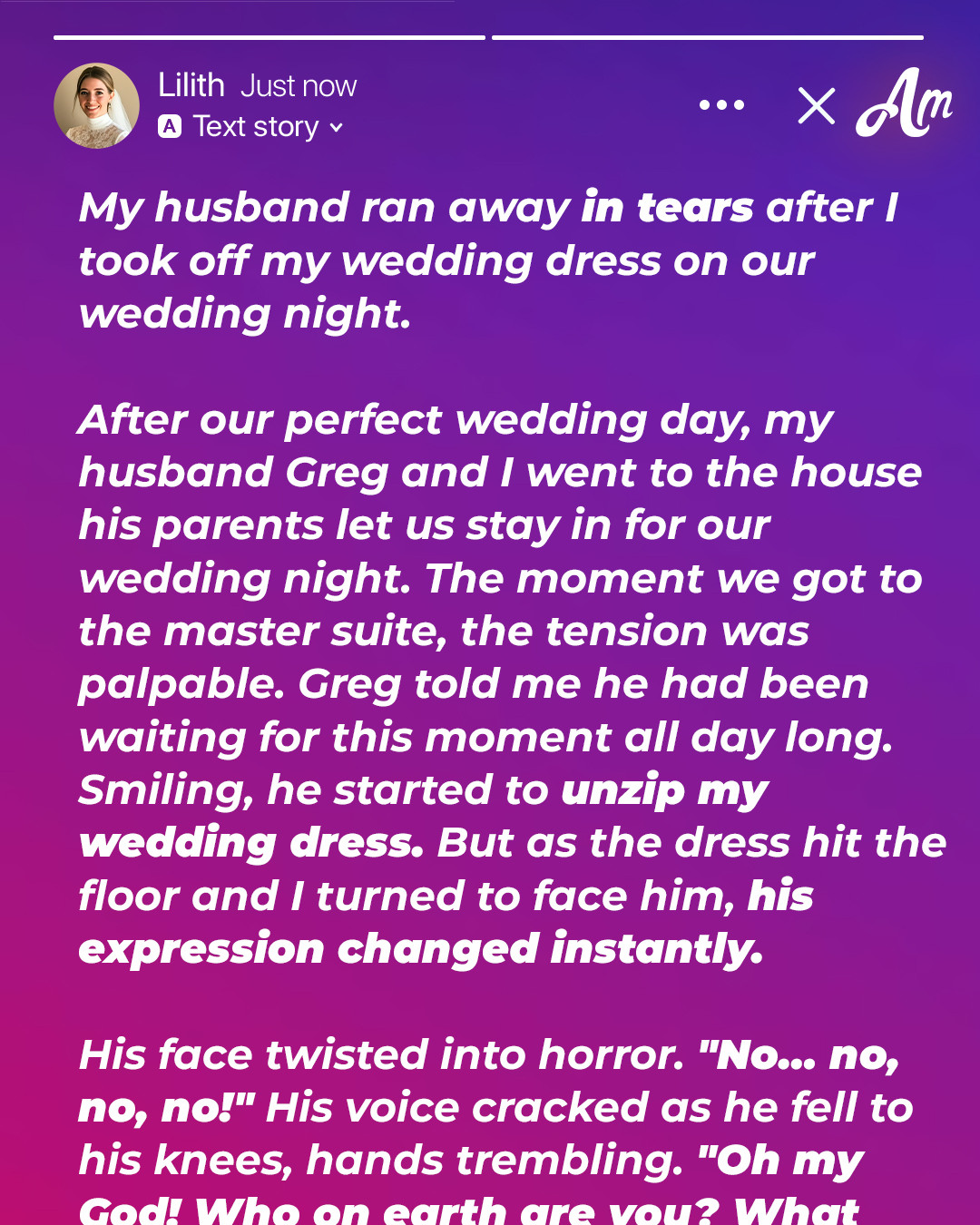 On Our Wedding Night, I Took off My Wedding Dress – When My Husband Saw What Was Underneath, He Ran Away in Tears