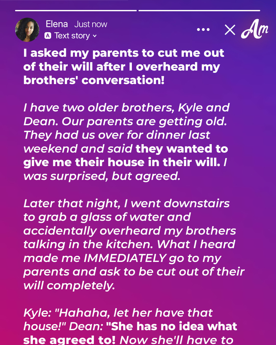 I Asked to Be Cut from My Parents’ Will after Overhearing My Brothers’ Conversation
