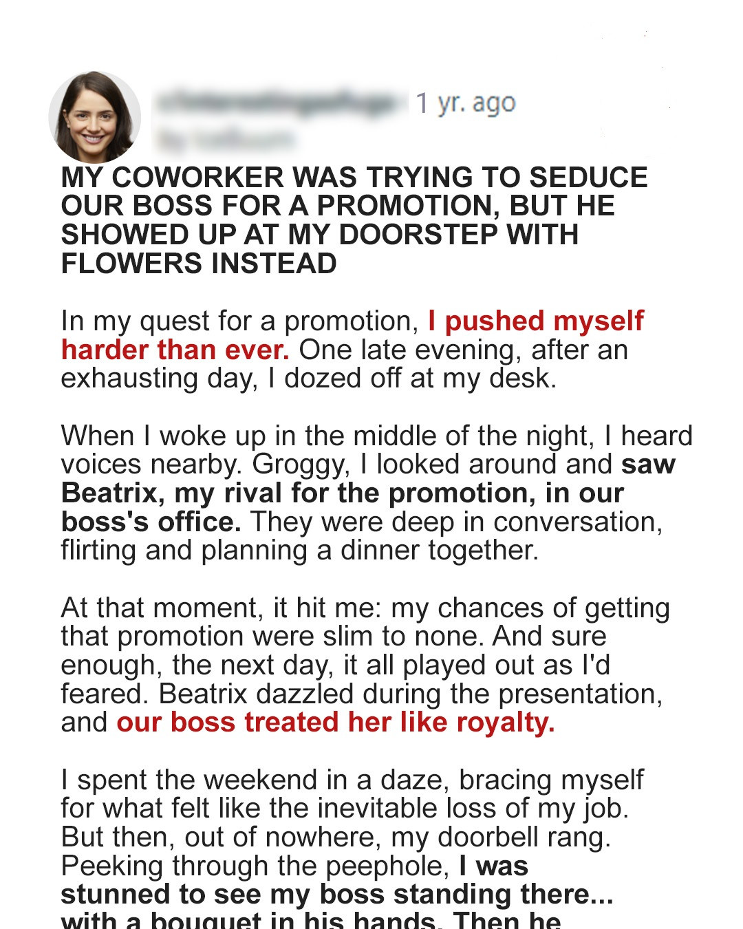 My Rival Won the Promotion After Dating the Boss, But the Real Shock Came When He Turned to Me — Story of the Day