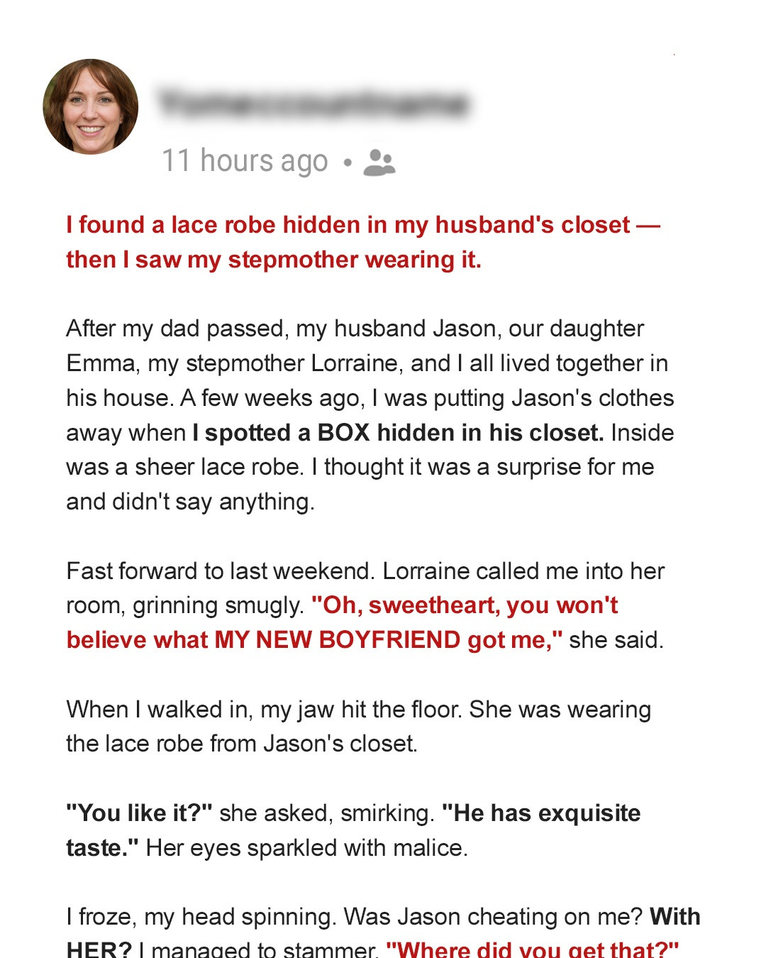 I Found a Lace Robe Hidden in My Husband’s Closet – Then I Saw My Stepmother Wearing It