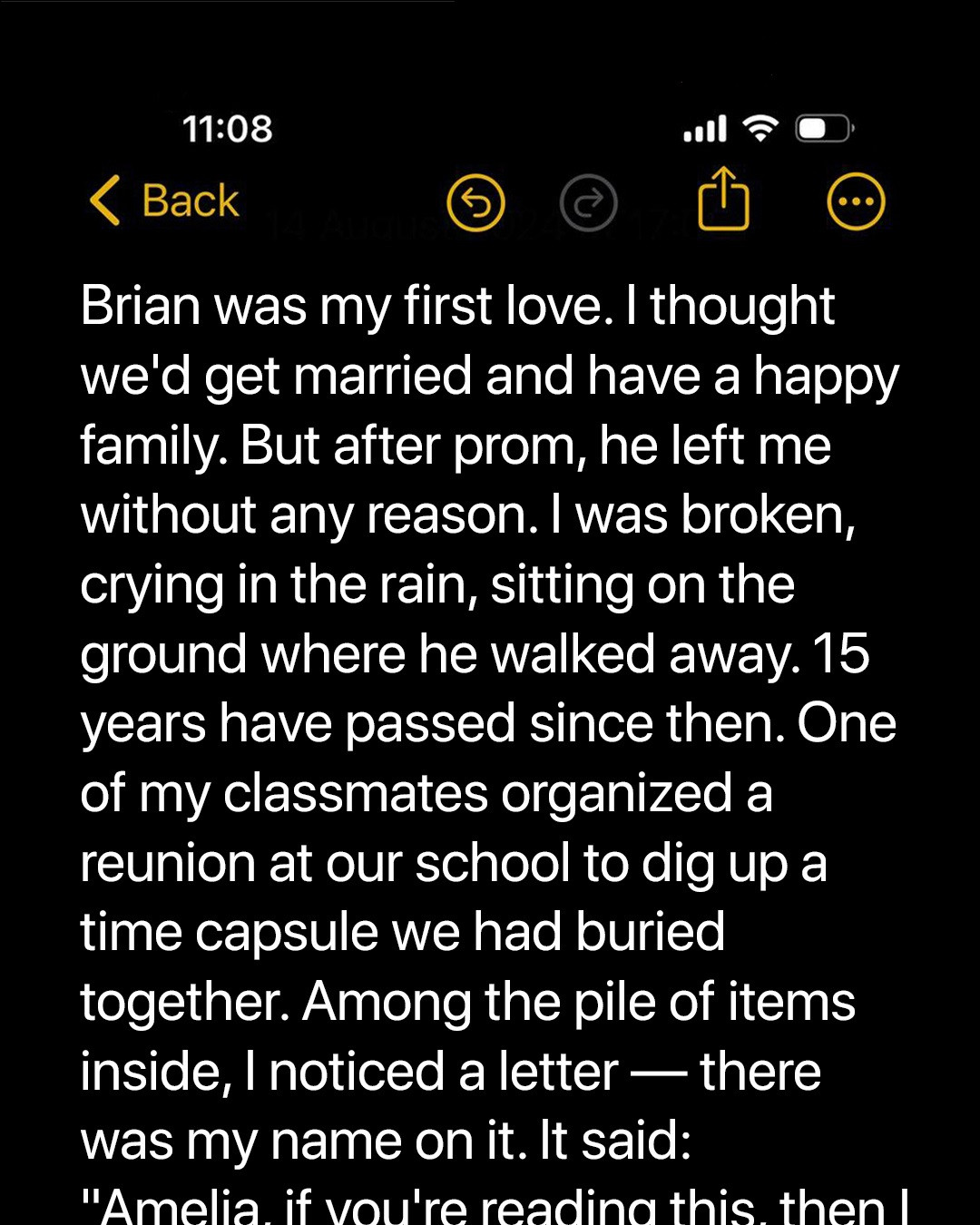 I Attended the Opening of Our High School Time Capsule and Uncovered the Truth About What Happened 15 Years Ago — Story of the Day