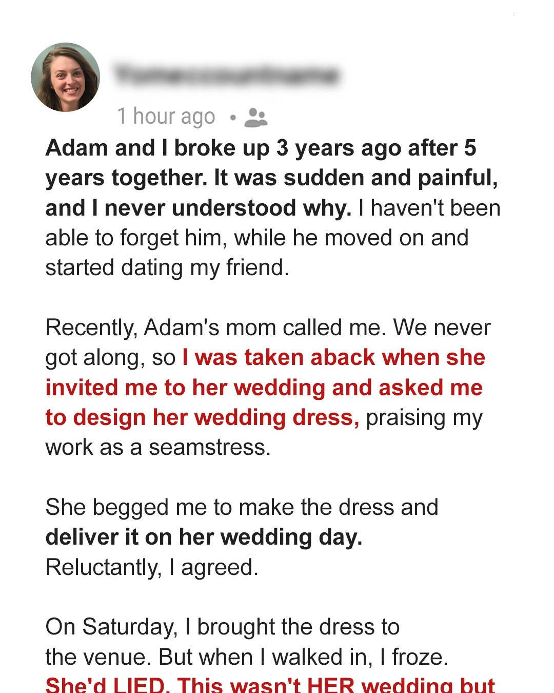 My Ex’s Mom Invited Me to Her Wedding but When I Arrived, I Realized It Was All a Set-up