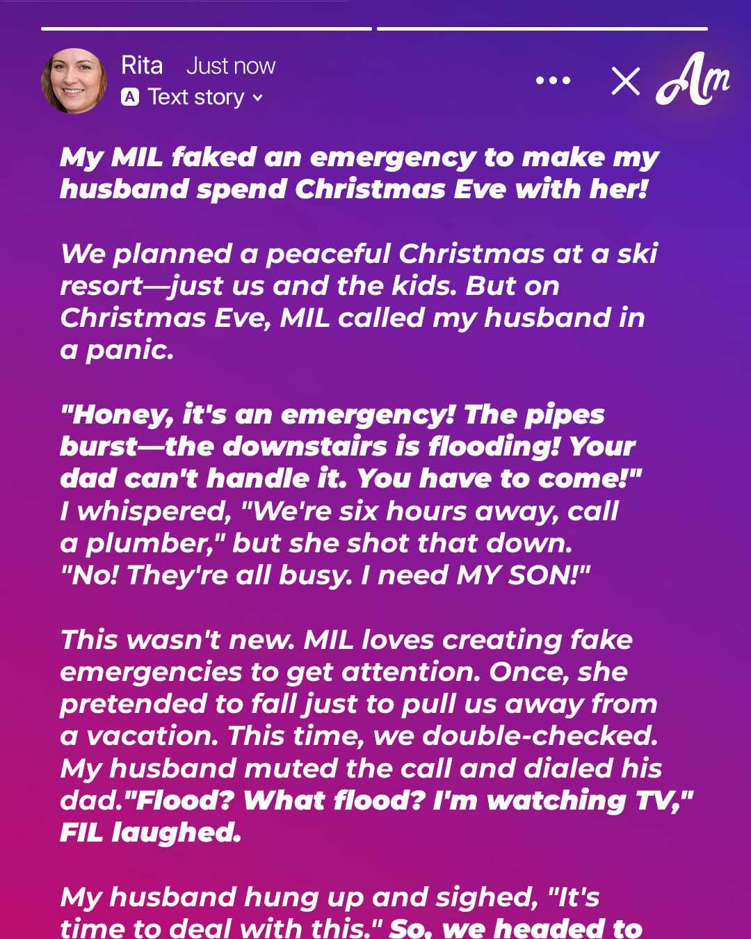 My MIL Faked an Emergency So My Husband Would Cancel Our Plans and Spend Christmas Eve Alone with Her