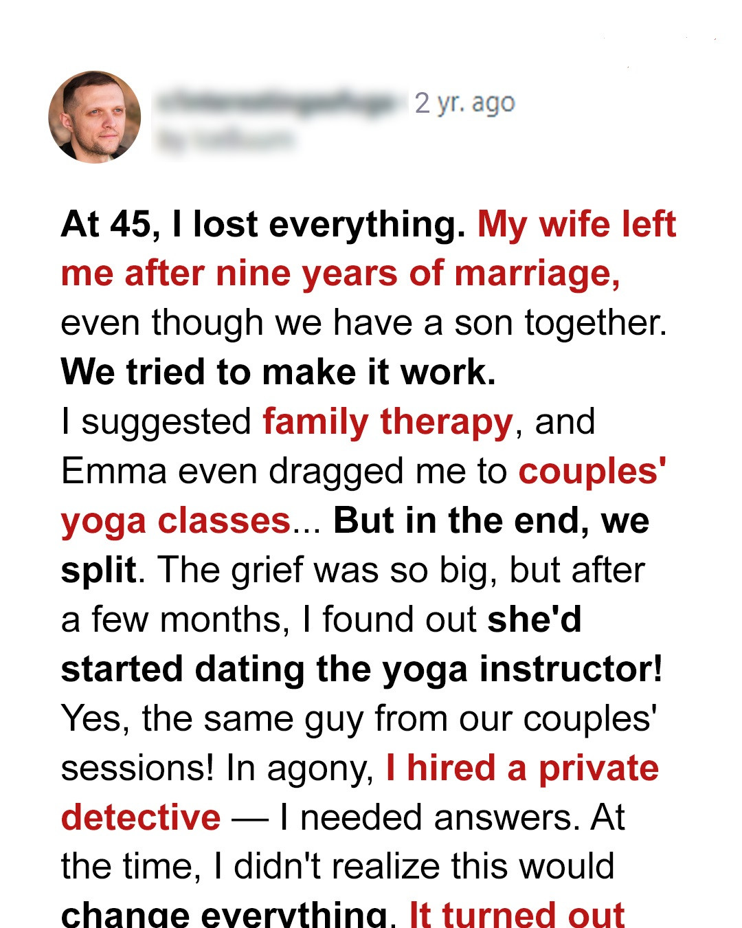 I Hired a Private Investigator Fearing My Ex Would Get Engaged, but Something Worse Happened — Story of the Day