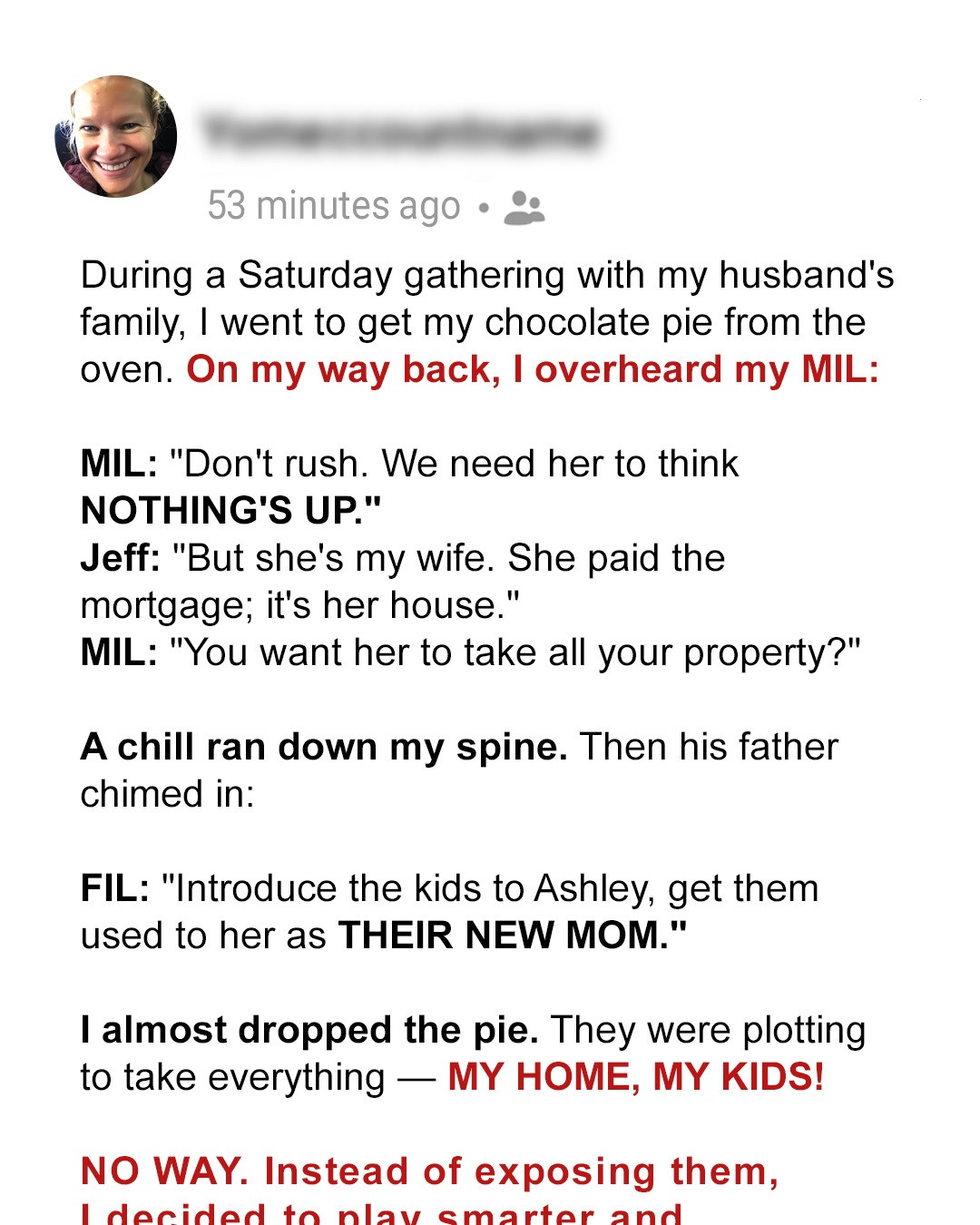 I Accidentally Overheard My Husband’s Family’s Intentions for Me – I Decided to Outsmart Them All