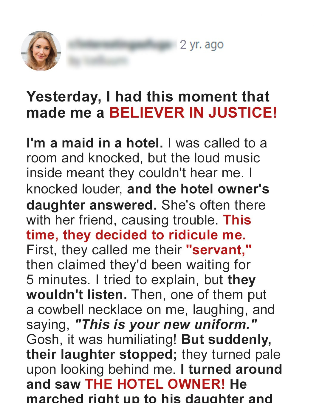 Millionaire’s Daughter Humiliates Maid – Story of the Day