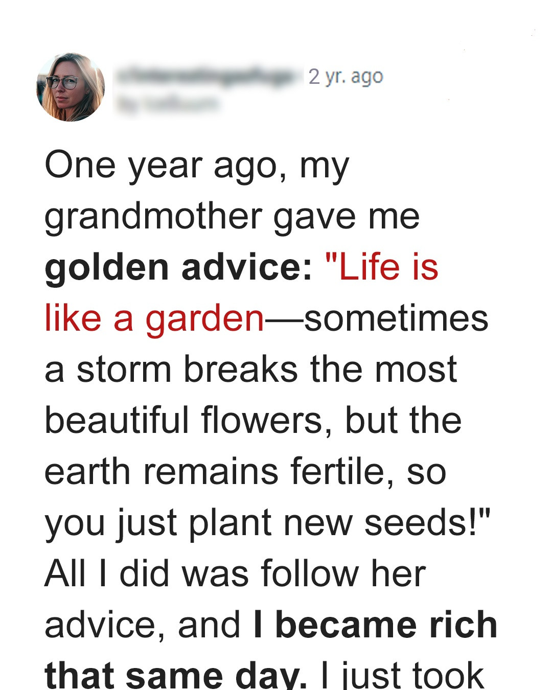 Grandma’s Final Lesson – The Seeds of Love and Hope