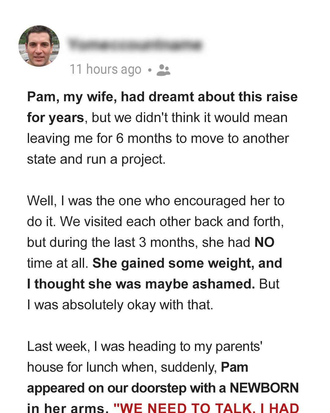 My Wife Returned from a 6-Month Business Trip, Handed Me a Baby, and Said, ‘We Need to Talk’