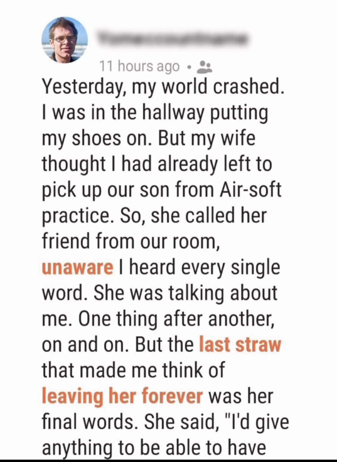 I Accidentally Overheard My Wife’s Conversation with Her Friend — Now, I Want to Leave Her