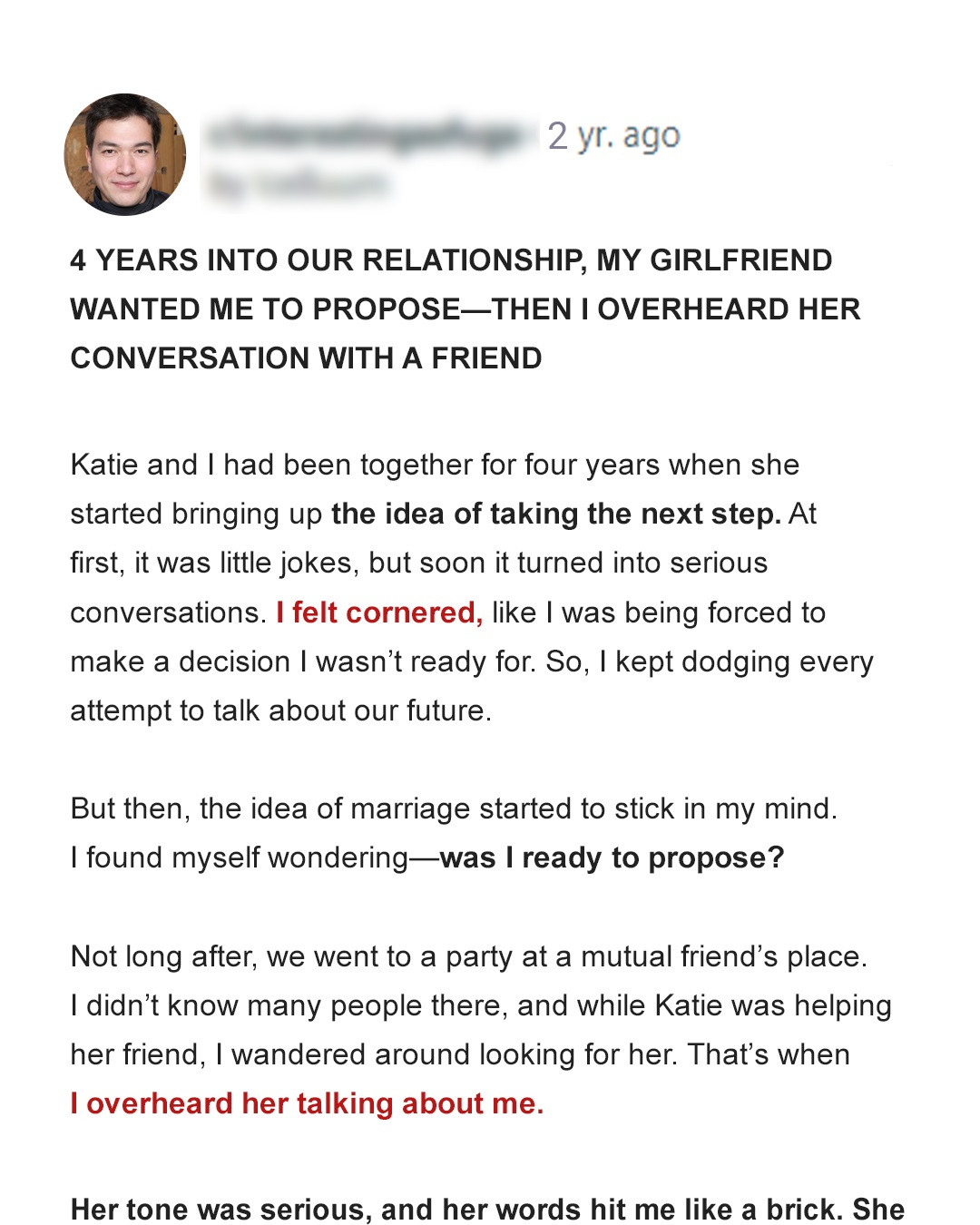 She Was Ready for Forever, but He Refused to Take the Next Step – Story of the Day