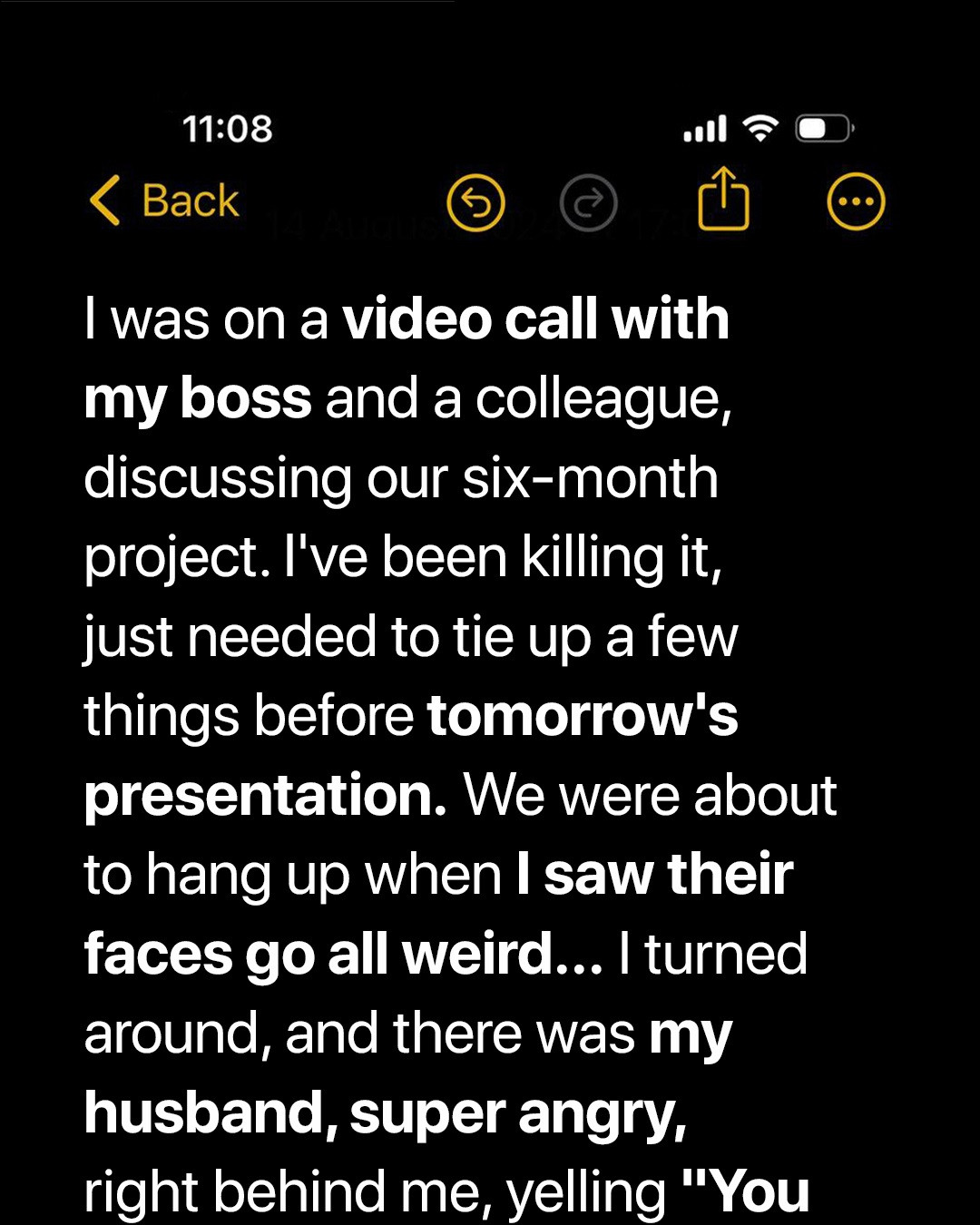Woman is Speaking to Her Boss on a Video Call When Her Angry Husband Bursts in – Story of the Day