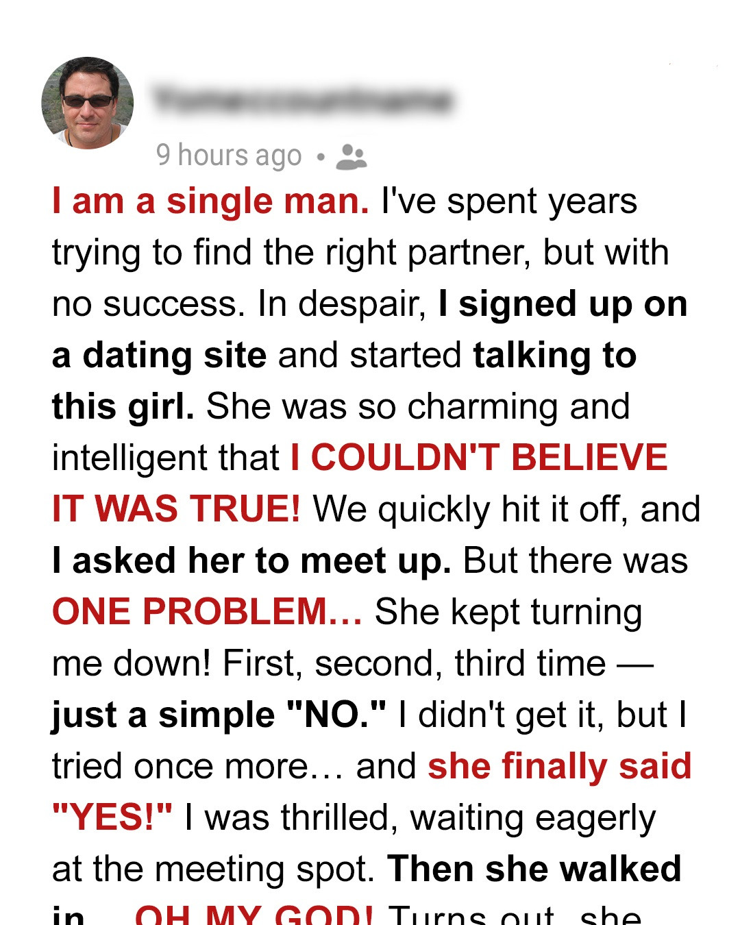 I Tried to Hide My Blindness during a Date, but I Had No Idea How My Secret Would Spill — Story of the Day