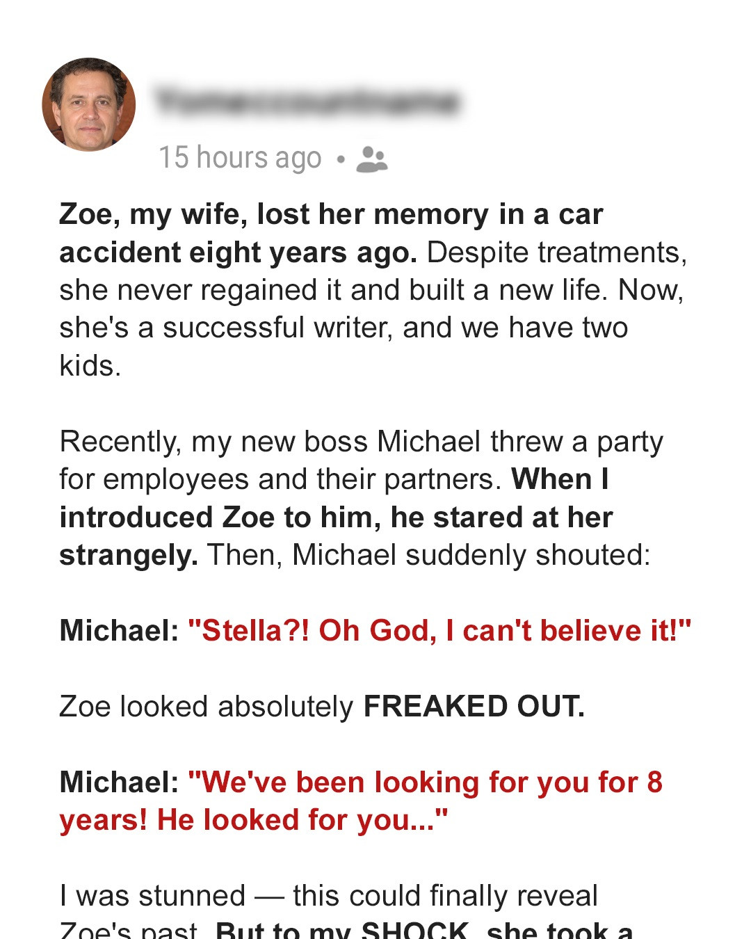 My Wife Had Amnesia for Years Before We Met — to My Shock, My New Boss Recognized Her