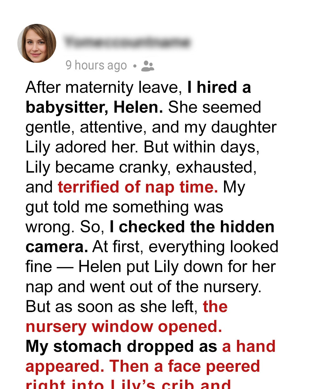 I Installed a Hidden Camera to Make Sure My Daughter and Babysitter Were Okay—But Accidentally Exposed the Real Villain Instead