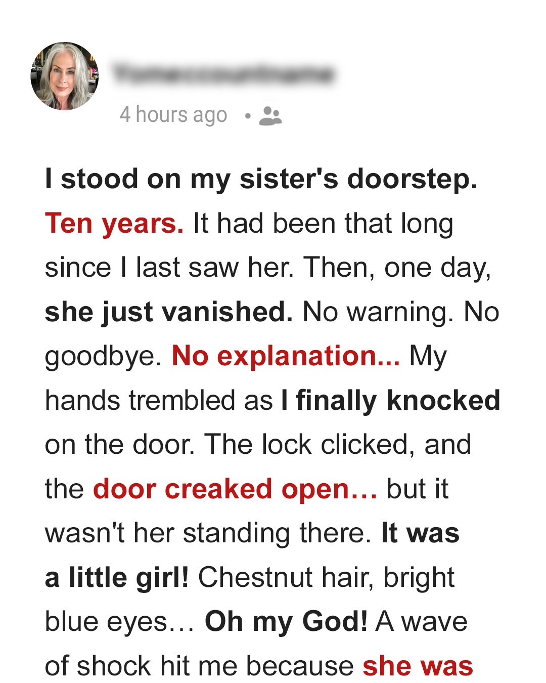 I Tracked Down My Foster Sister to Take Back What She Stole 10 Years Ago but the Truth Wasn’t What I Expected — Story of the Day