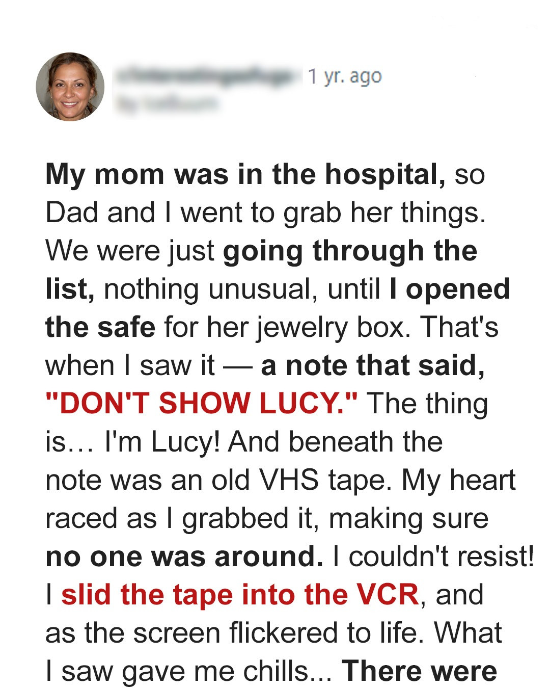 I Was Curious Why My Parents Kept an Old Videotape in the Safe until I Saw What Was on It — Story of the Day