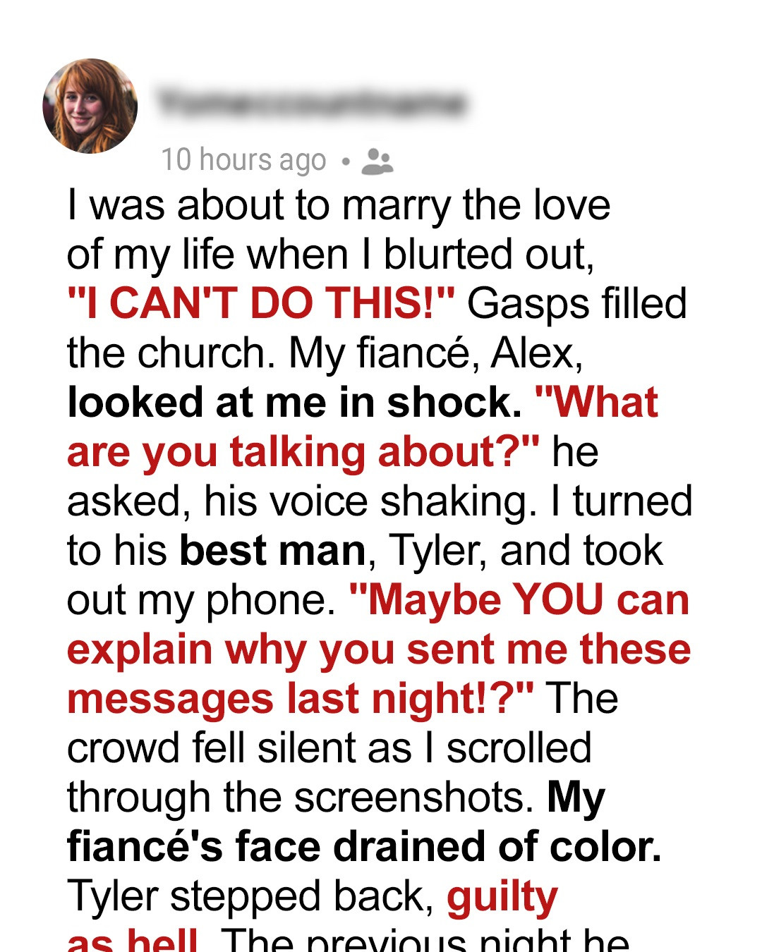 I Yelled ‘I Can’t Do This!’ at My Own Wedding After the Best Man Sent Me Shocking Messages the Night Before