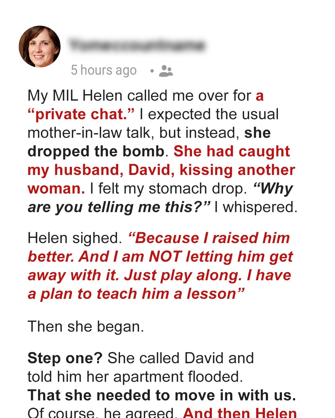 My MIL Found Out Her Son Was Cheating On Me — So She Hatched a Plan to Teach Him a Lesson He’d Never Forget