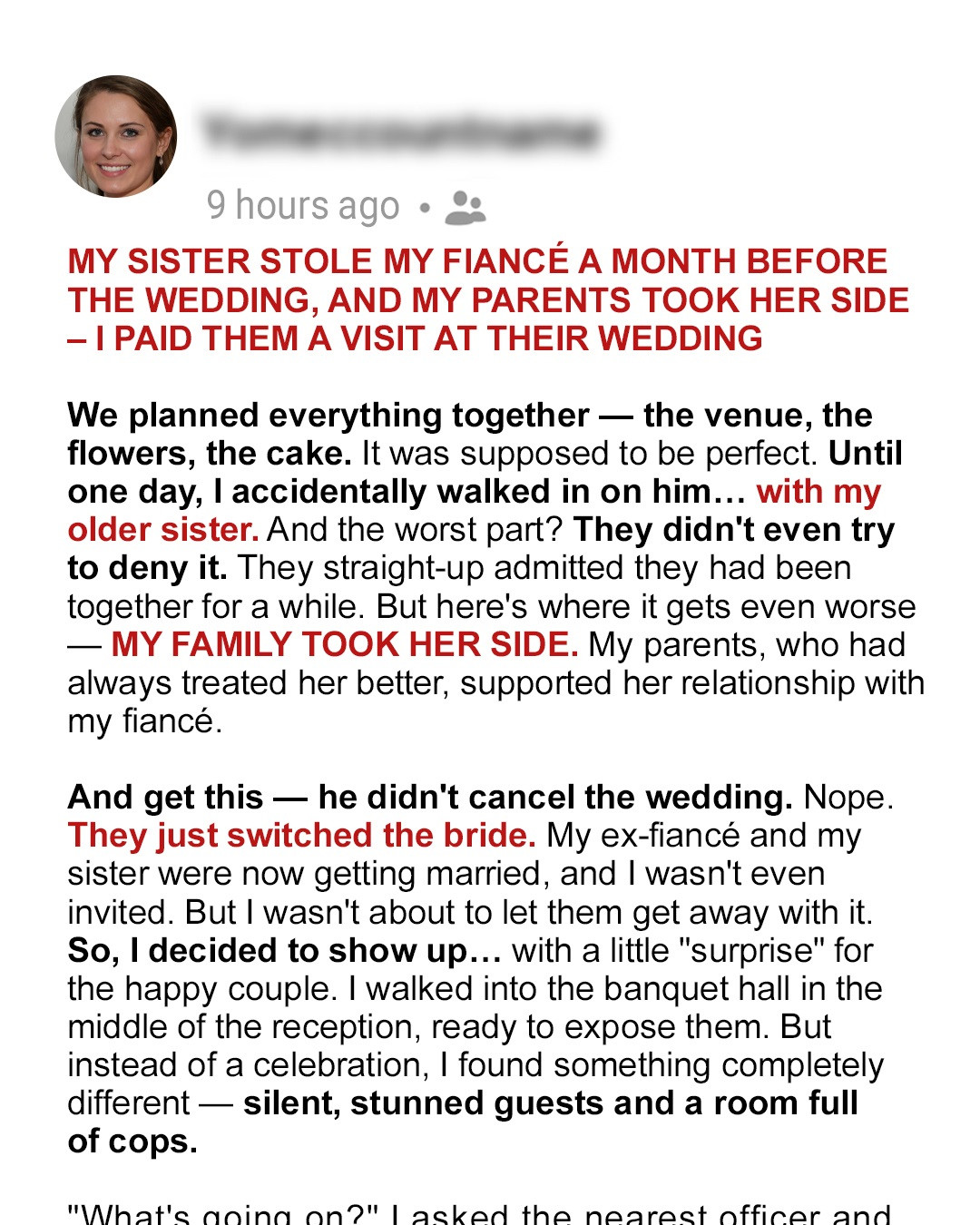 My Sister Stole My Fiancé a Month Before the Wedding and My Parents Took Her Side — I Paid a Visit to Their Wedding