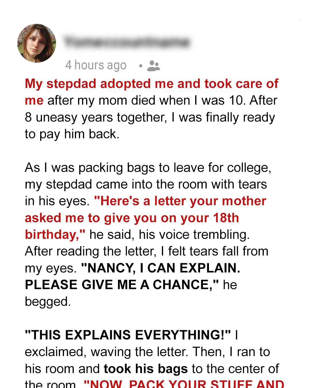 My Stepfather’s Secret Stunned Me on My Birthday & My Payback Left Him in Tears