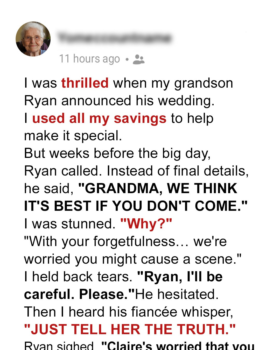 I Paid for My Grandson’s Wedding, but He Withdrew My Invitation — When I Found Out His Reason, I Gave Him a Reality Check