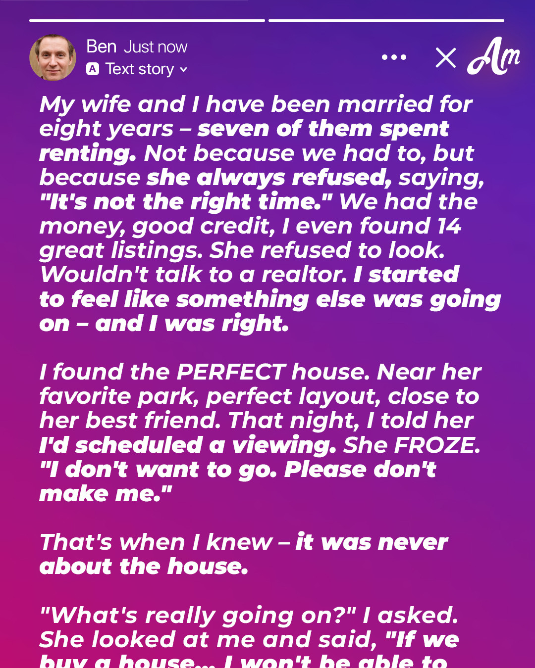 My Wife Refused to Buy a House for Years and Insisted We Keep Renting – Her Reason Left Me Stunned