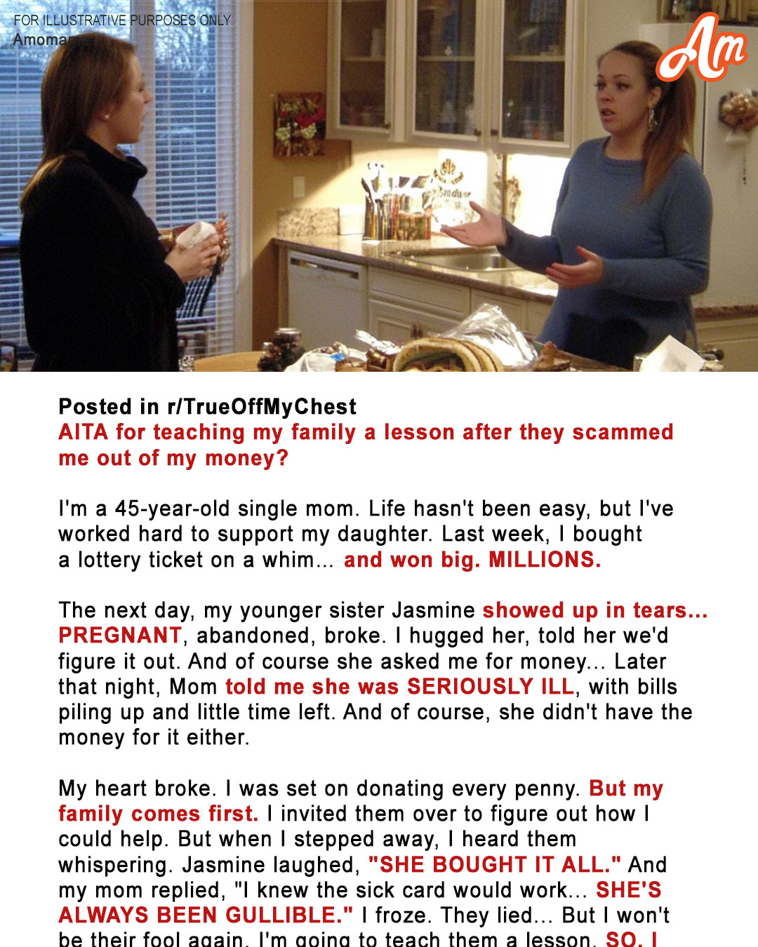 The Same Day I Won the Lottery, My Sister Said She Was Pregnant, My Mom Said She Was Dying: Guess Who’s Lying? — Story of the Day