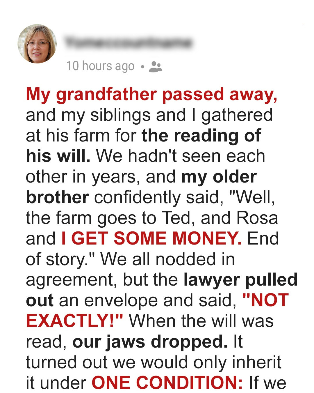Grandfather Leaves His Farm to Three Grandchildren, but with One Strict Condition — Story of the Day