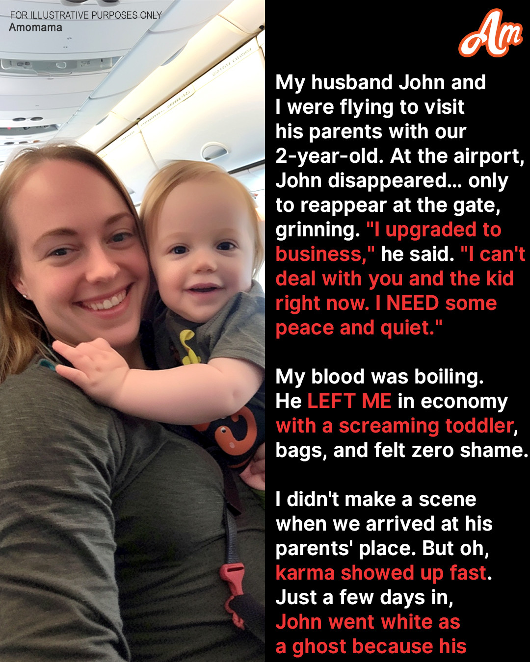 My Husband Left Me and Our Toddler in Economy Class and Went to Business Himself – He Regretted It So Much in a Few Days