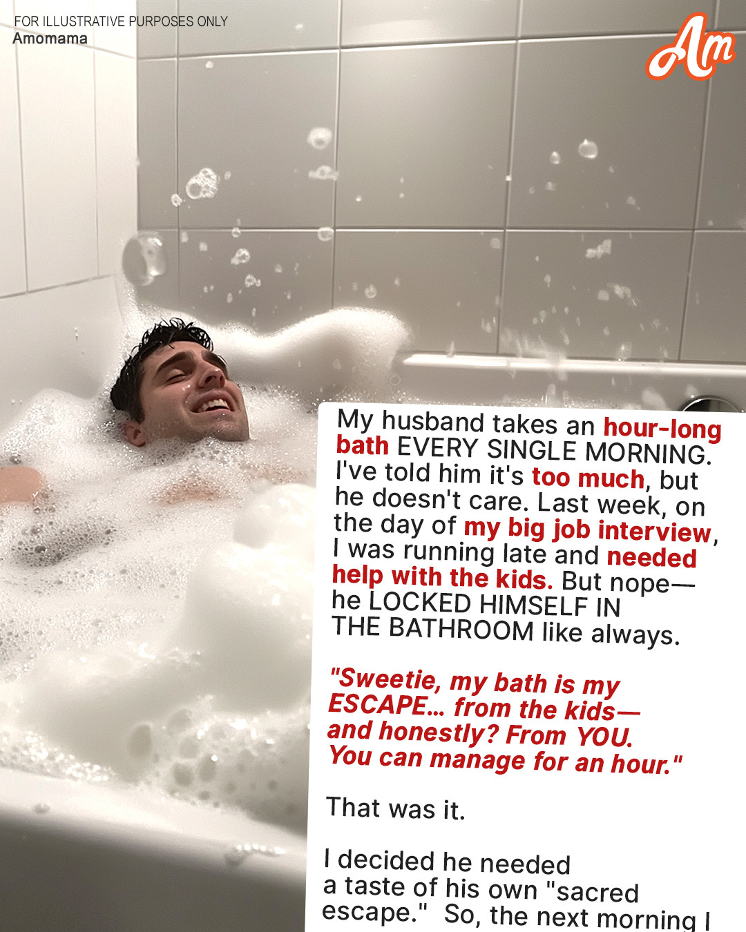 My Husband Refused to Help Get the Kids Ready for School, Taking a Bath for an Hour Instead – I Taught Him a Harsh Lesson