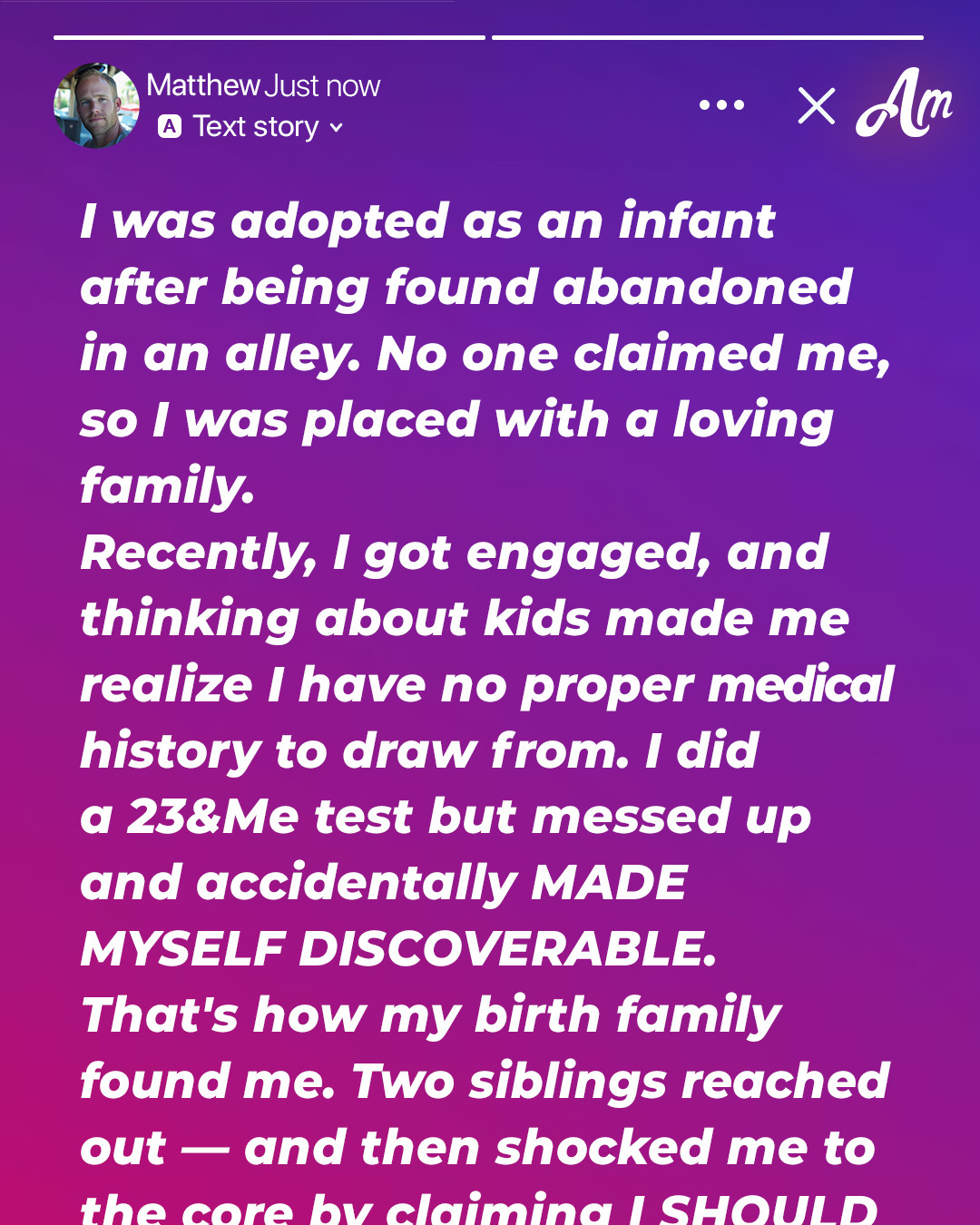 My Birth Family Contacted Me After 31 Years with an Outrageous Request — Am I Wrong for How I Reacted?