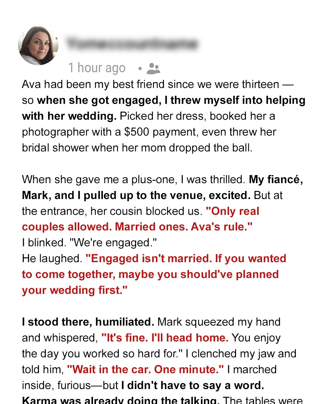 My Best Friend Kicked My Fiancé Out of Her Wedding Because ‘Only Married Plus-Ones Were Allowed’