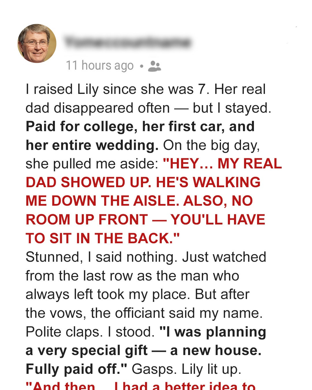 My Stepdaughter Made Me Sit at the Back of the Church During Her Wedding Even Though I Paid for It—Until the Officiant Called My Name