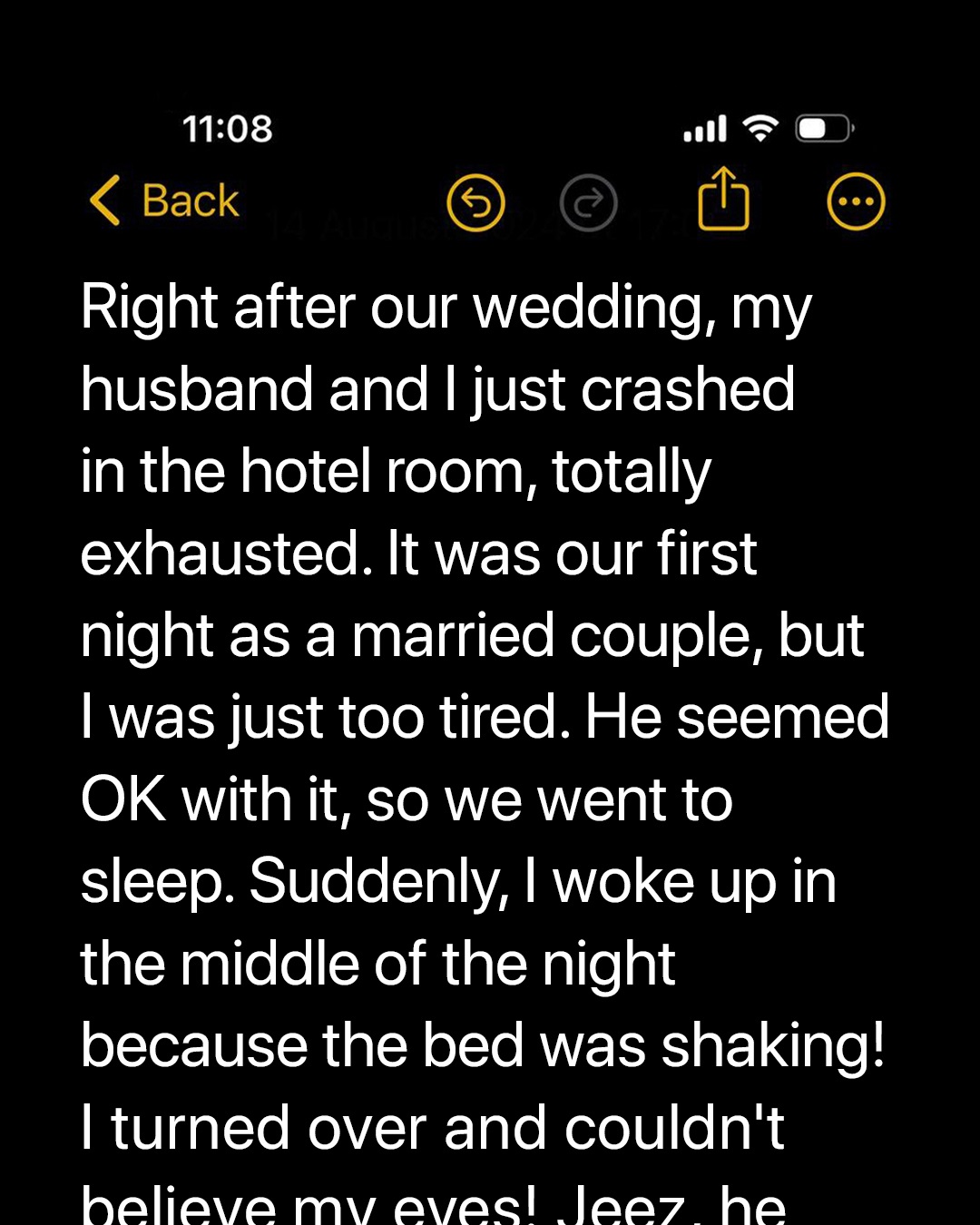 My Husband Turned Our Wedding Night into a Catastrophe – Story of the Day