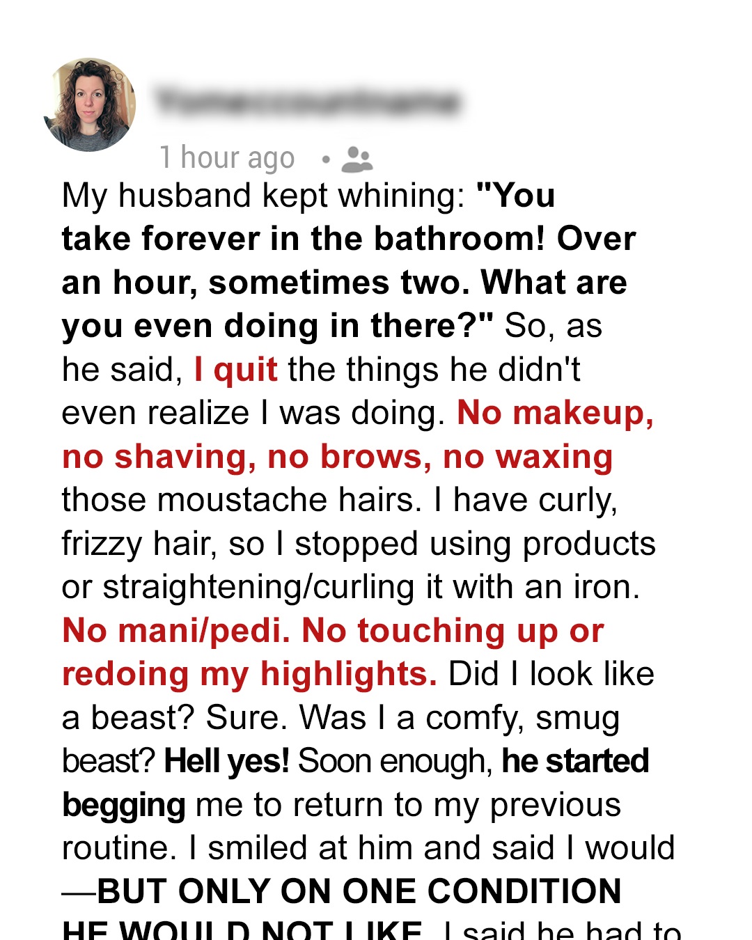 My Husband Kept Whining That I Took ‘Forever in the Bathroom’ – So I Taught Him a Lesson He’ll Never Forget