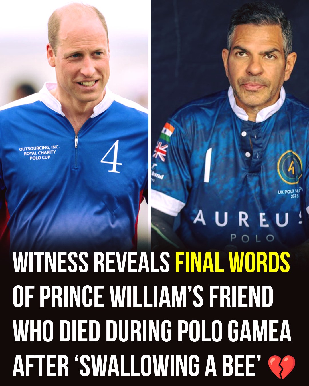 Witness reveals final words of billionaire who died after ’swallowing a bee’