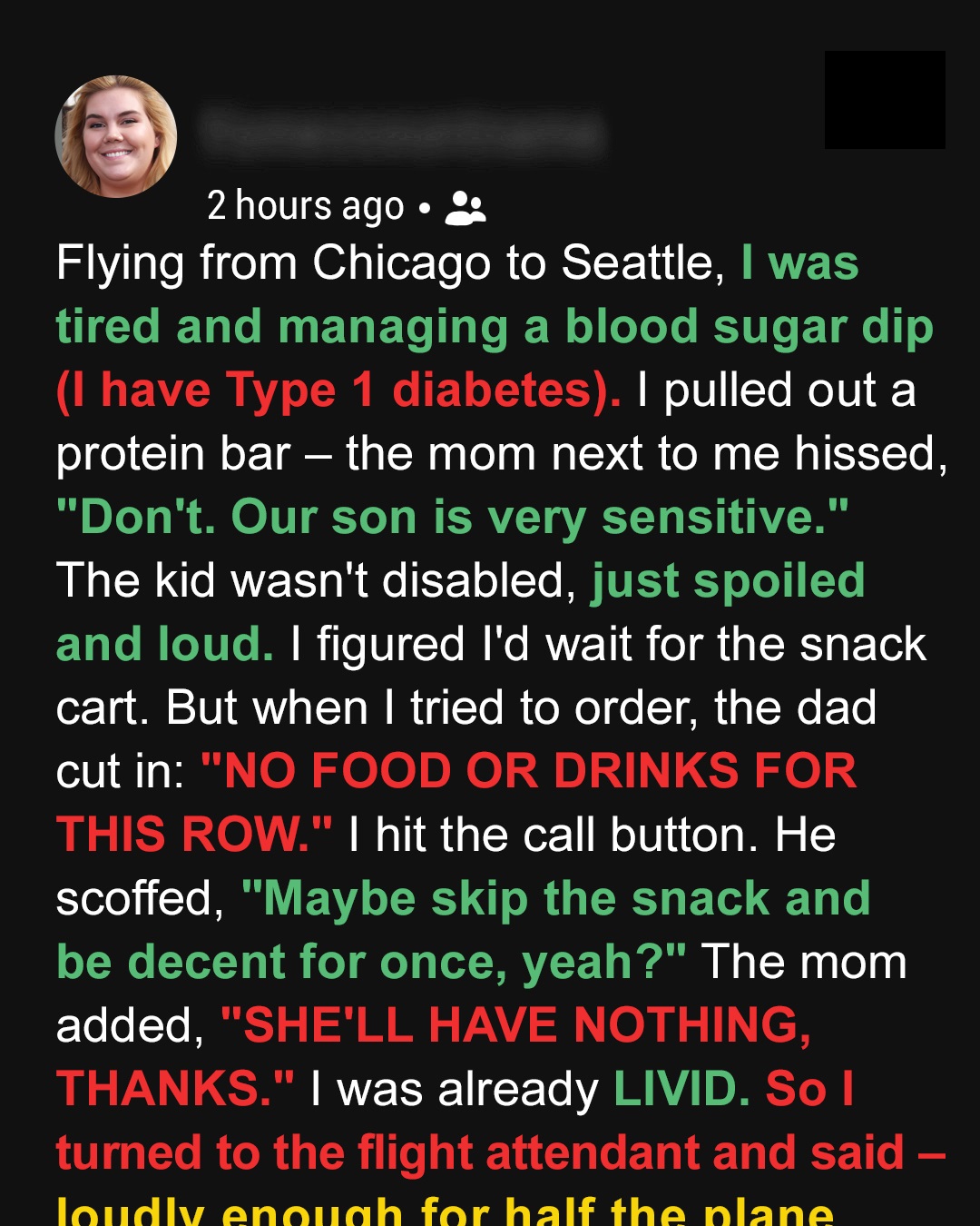 Rude Parents Demanded I Not Eat on the Plane Because Their Spoiled Kid ‘Might Throw a Tantrum’ – I Taught Them a Lesson Instead