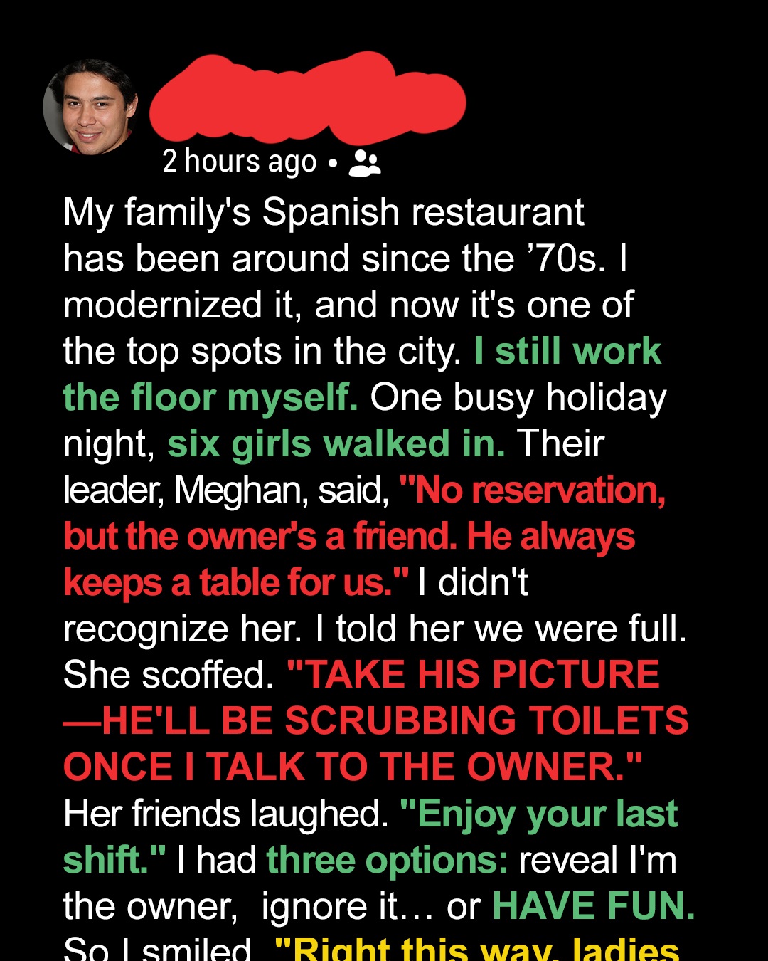 Entitled Guest Demanded a Free Table at ‘Her Friend’s’ Restaurant — Too Bad I Was the Owner