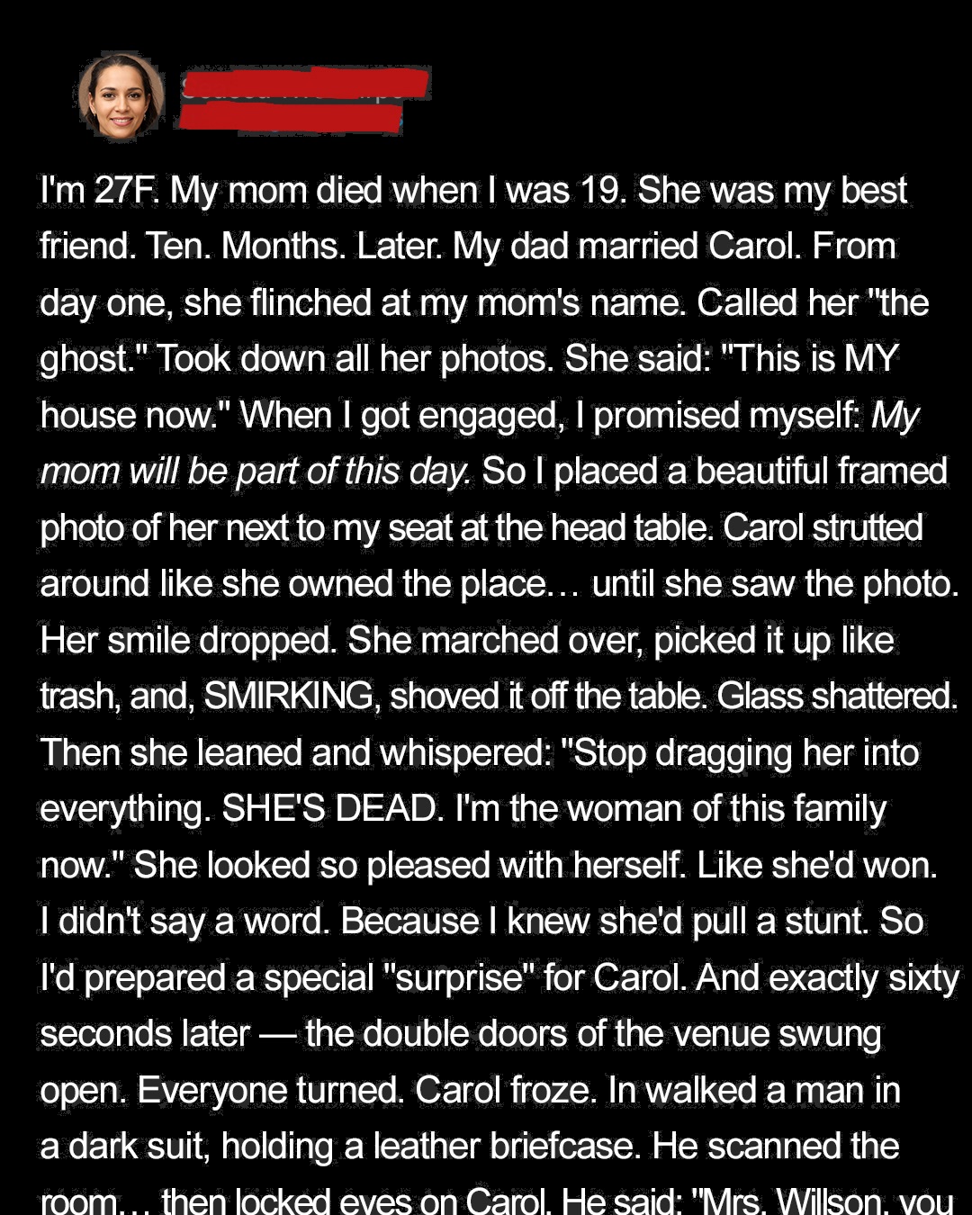 I Put My Late Mom’s Photo on My Wedding Table – My Stepmom ‘Accidentally’ Shoved it Off