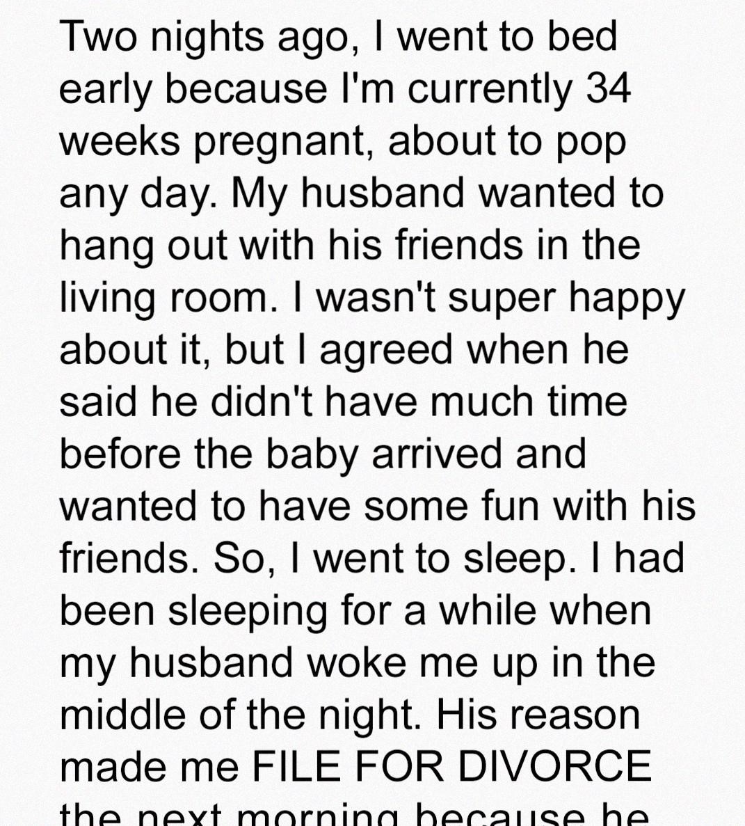 My Husband Woke Me in the Middle of the Night During My Pregnancy — His Reason Made Me File for Divorce the Next Morning