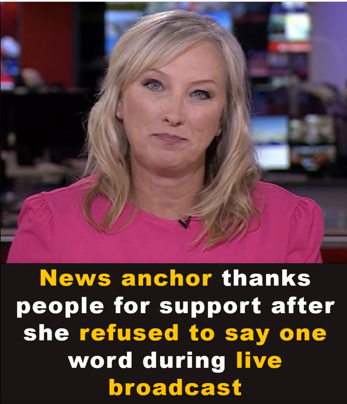 BBC news presenter refuses to speak word during broadcast
