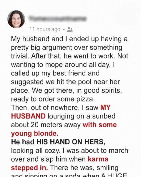 I Met My Husband and His Mistress at a Public Pool – I Wanted to Teach Him a Lesson, but Karma Had Other Plans