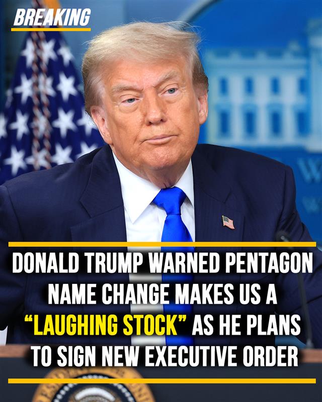 Trump warned Pentagon rebrand will make US a laughing stock