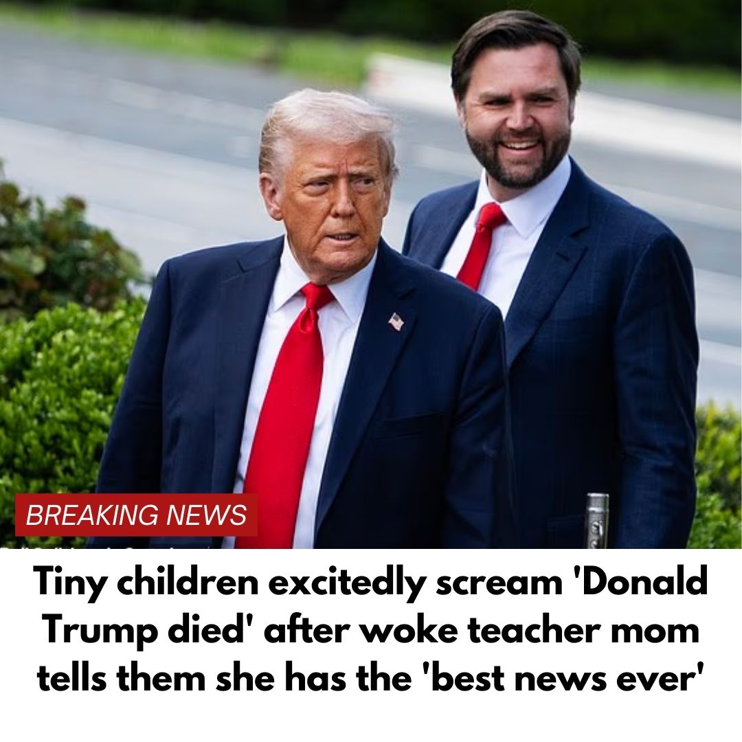 Tiny children excitedly scream ‘Donald Trump died’ after woke teacher mom tells them she has the ‘best news ever’