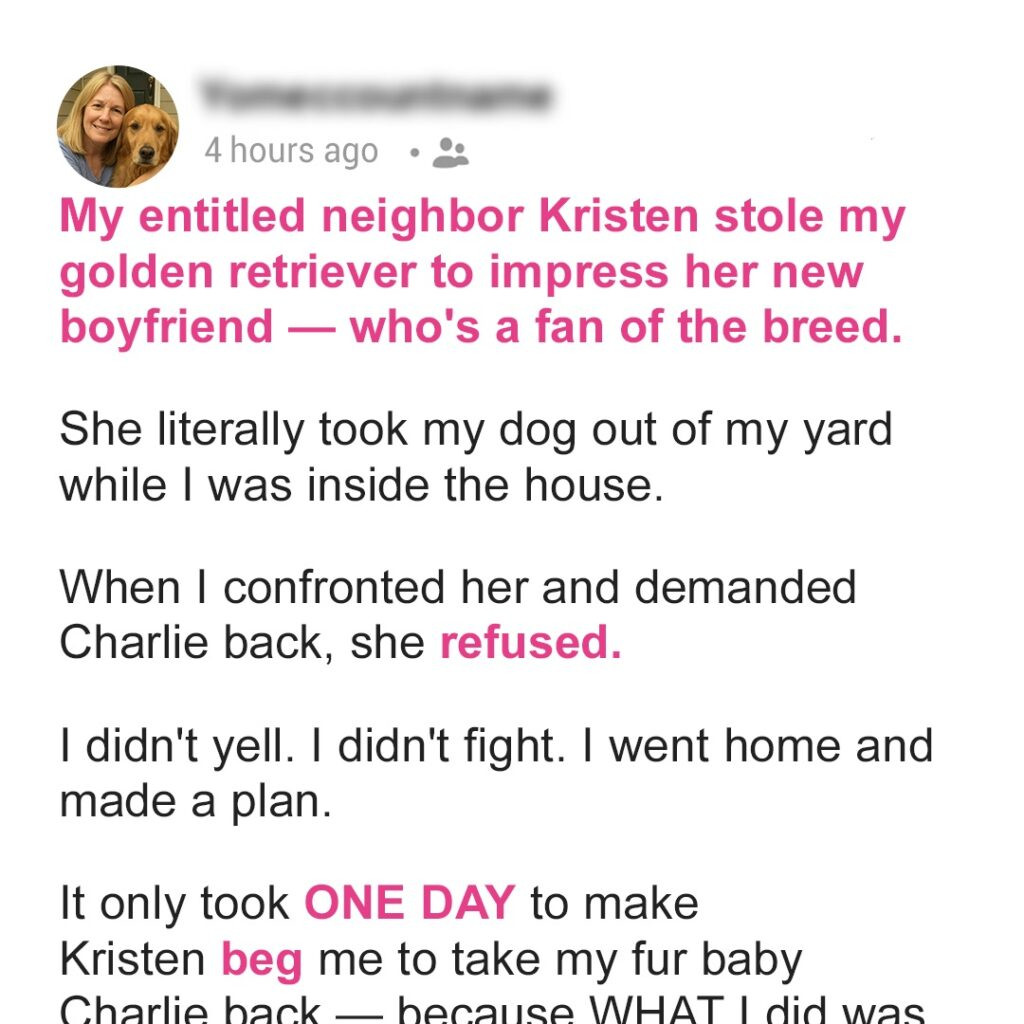 My Neighbor Stole My Dog, Lied to My Face, and Thought I’d Let It Go