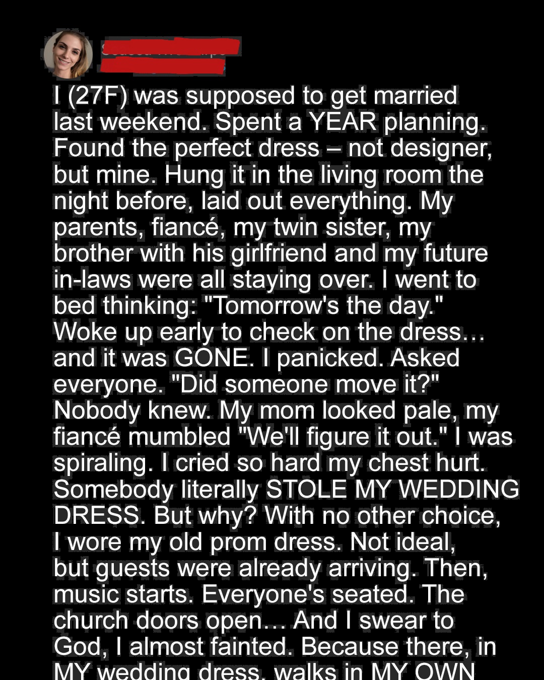 My Wedding Dress Disappeared Hours Before the Ceremony – What Followed Still Haunts Me